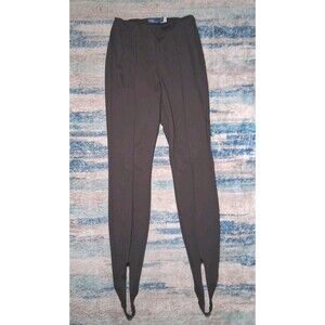 Polo Ralph Lauren Stirrup Pants Leggings PS Small Brown Pintuck